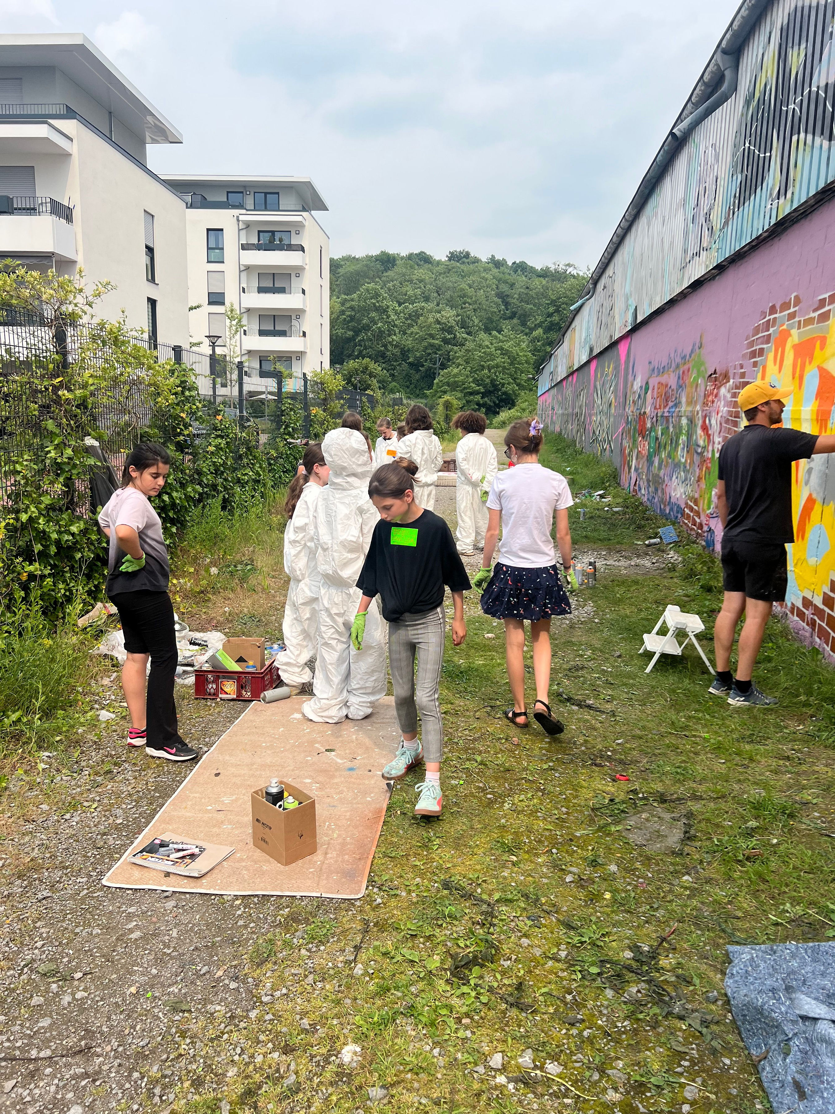 Gemeinsamer Graffiti-Workshop mit Enrico von mal was anderes .vip