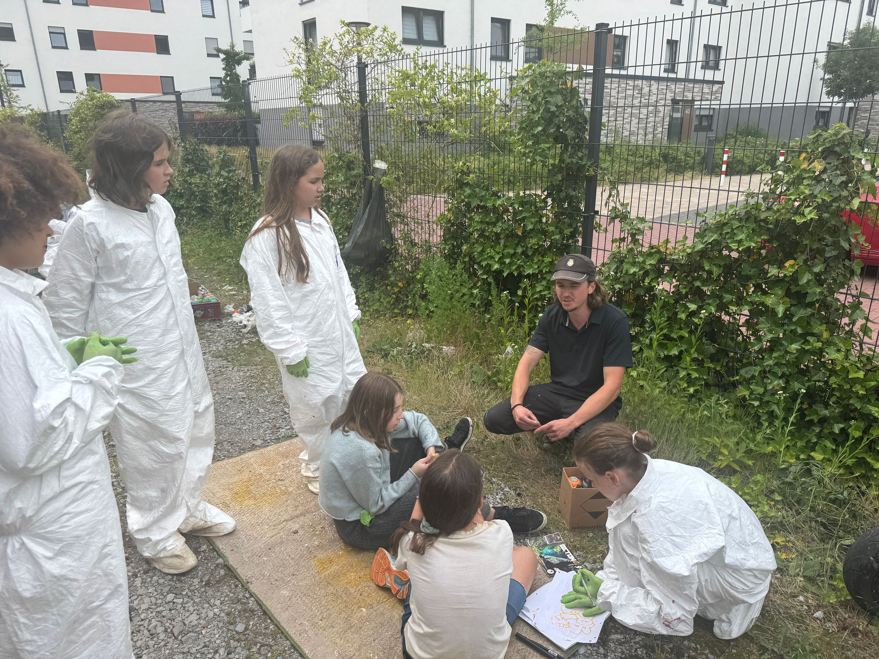 Gemeinsamer Graffiti-Workshop mit Enrico von mal was anderes .vip