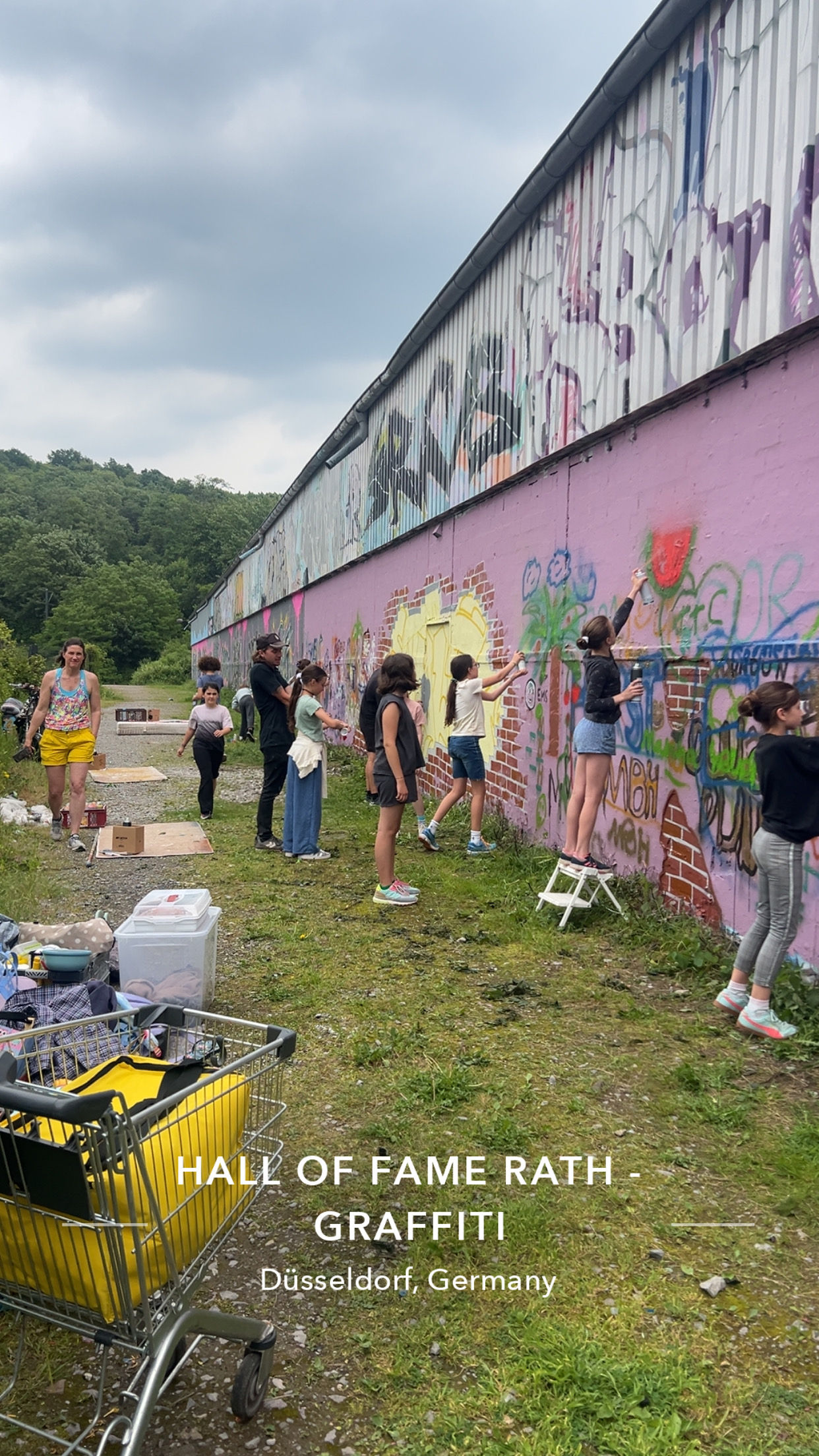 Gemeinsamer Graffiti-Workshop mit Enrico von mal was anderes .vip