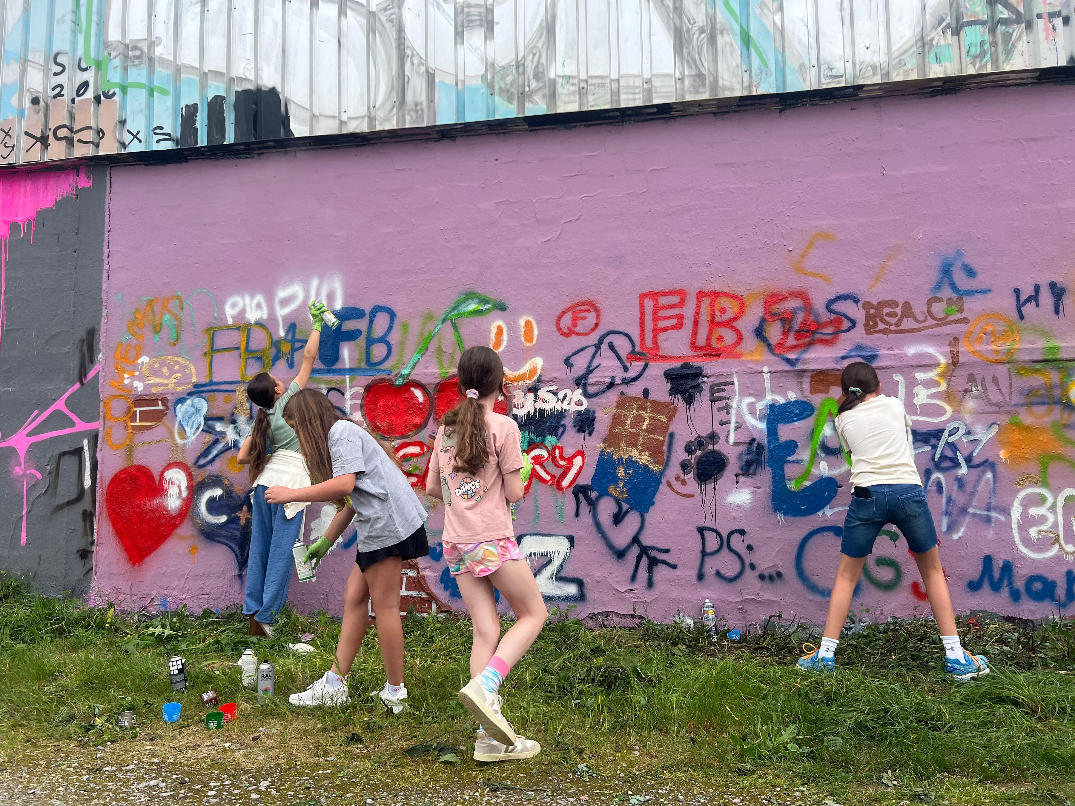 Gemeinsamer Graffiti-Workshop mit Enrico von mal was anderes .vip