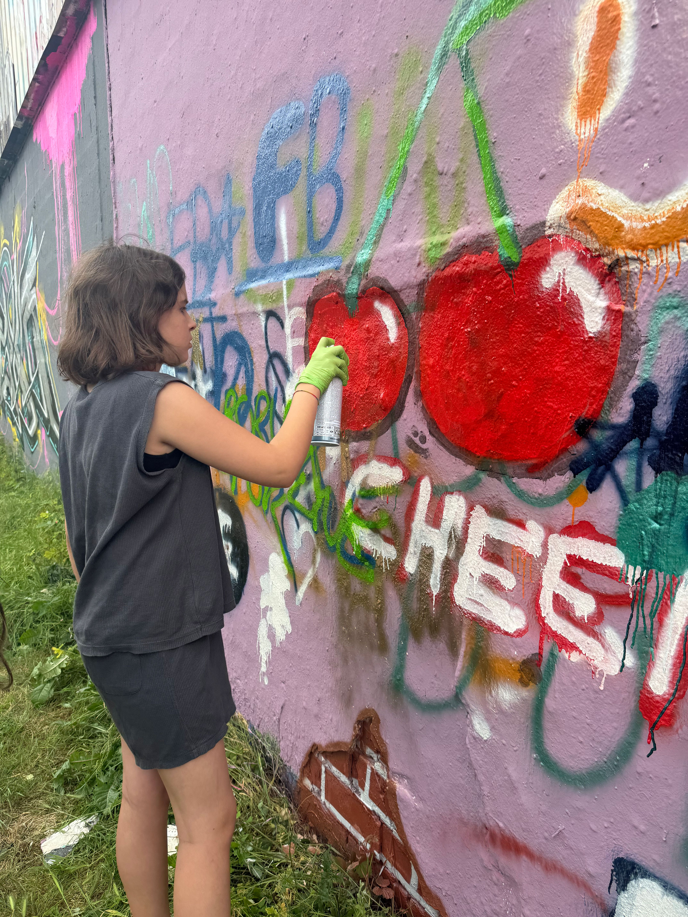 Gemeinsamer Graffiti-Workshop mit Enrico von mal was anderes .vip