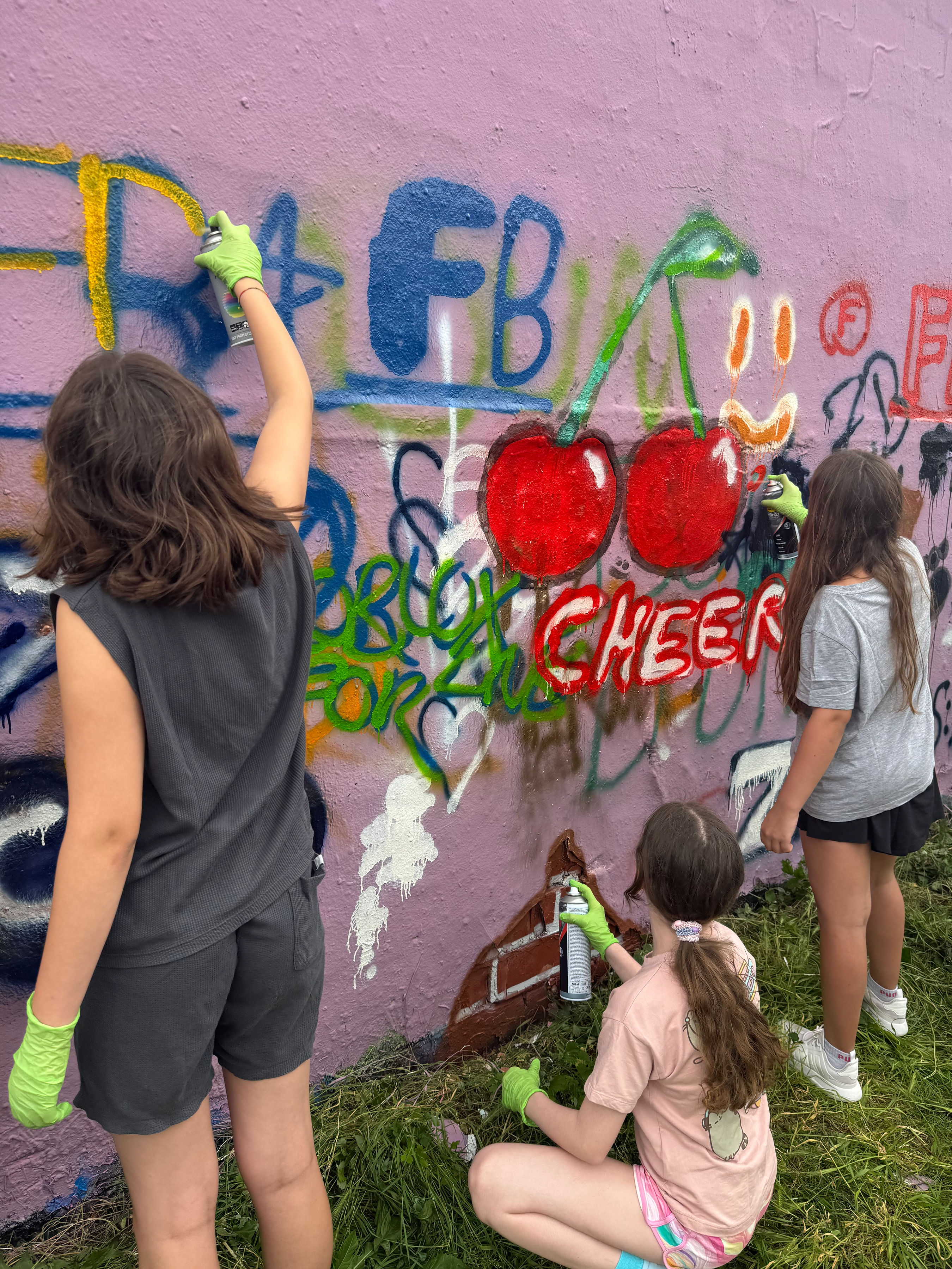 Gemeinsamer Graffiti-Workshop mit Enrico von mal was anderes .vip