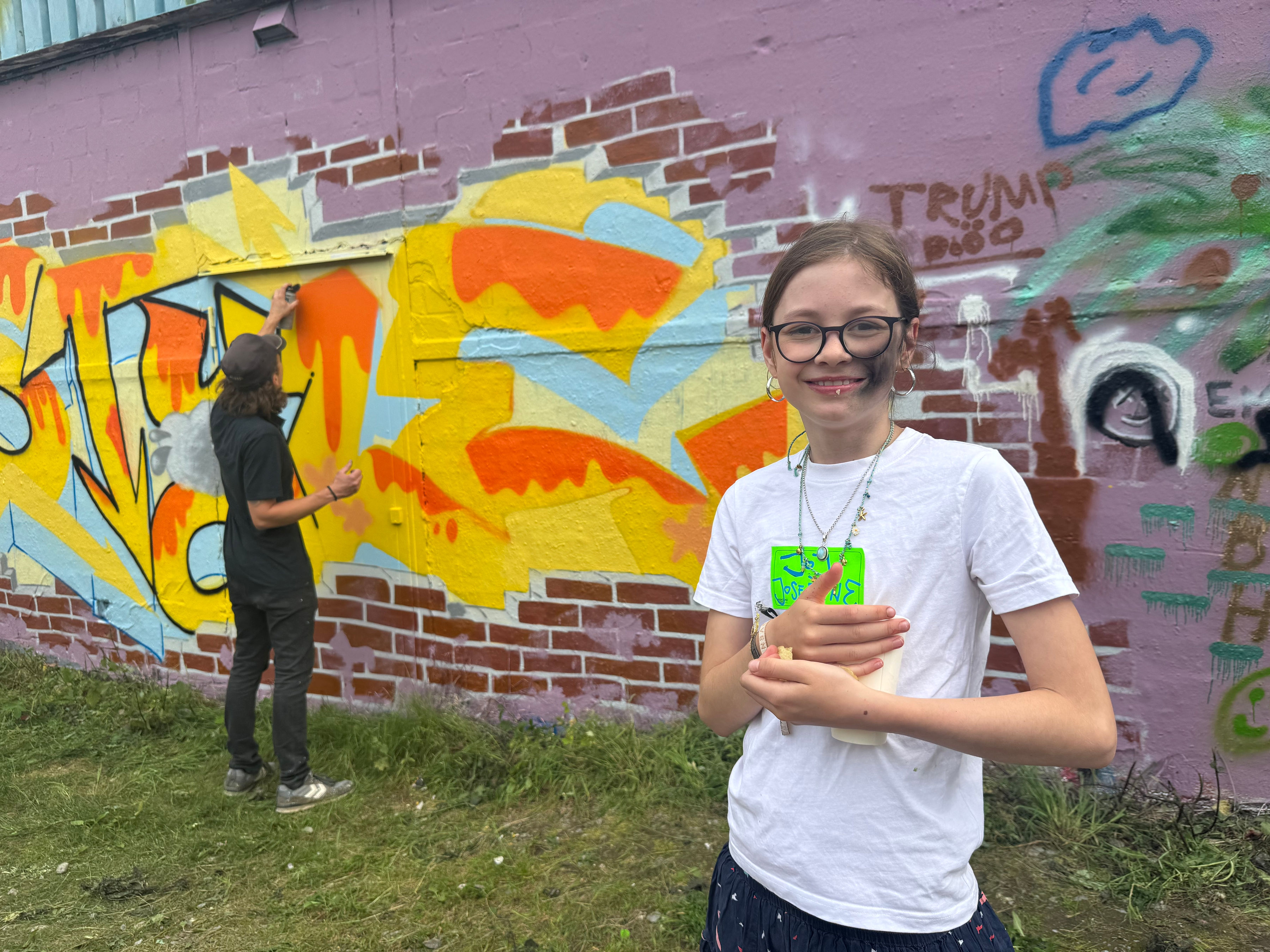 Gemeinsamer Graffiti-Workshop mit Enrico von mal was anderes .vip